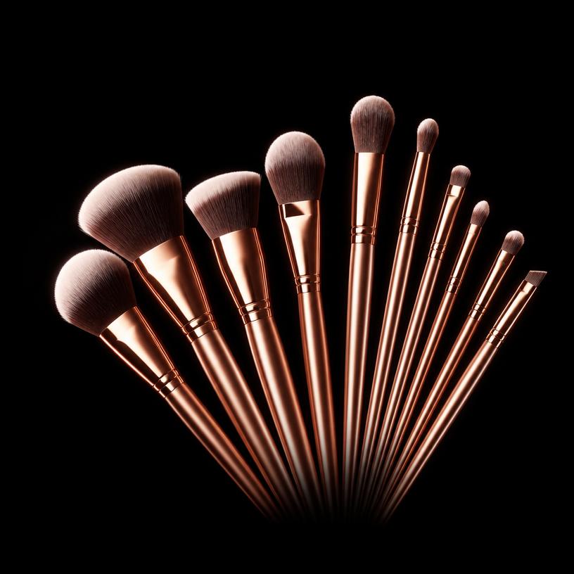 Kit 10 Pincéis Rosé